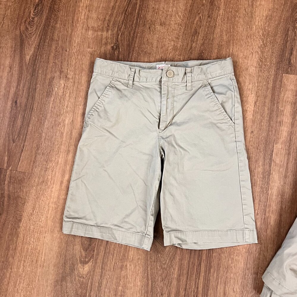Cat & Jack Boys Light Khaki Shorts Set of 3 - Picture 4 of 7